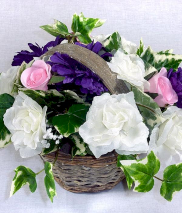 Silk Basket Arrangement