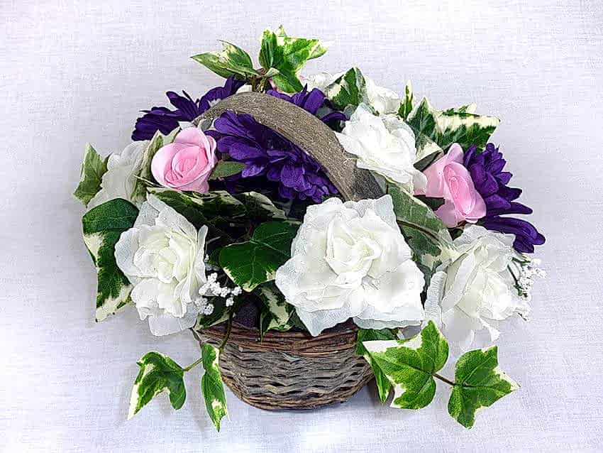 Silk Basket Arrangement